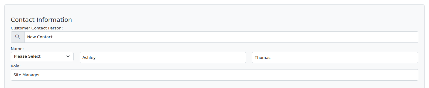 Salutation on the Opportunity screen now opens on Please Select